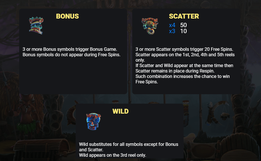 Totem Island Sonderzeichen